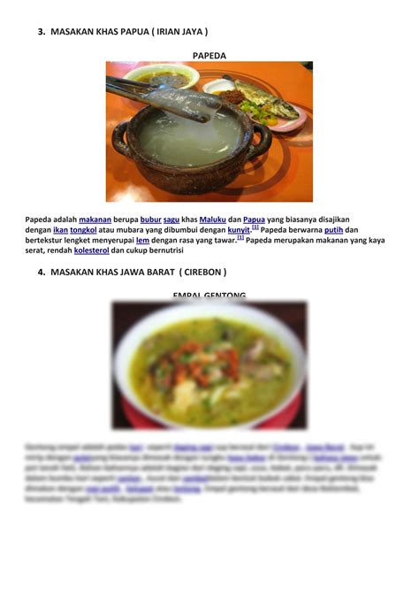 SOLUTION: 8 masakan khas daerah di indonesia - Studypool