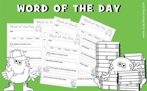 Word Of The Day Vocabulary Activity Lizard Learning Classroom