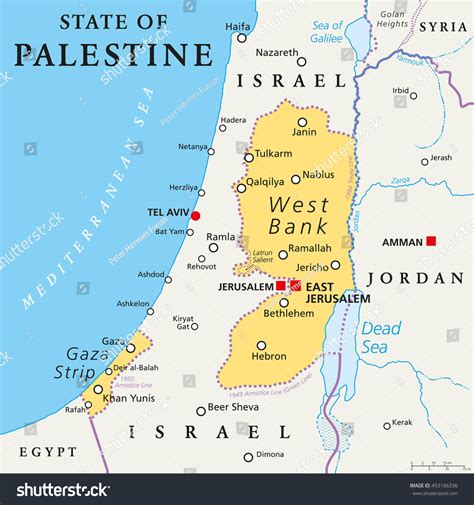 The conflict between israel and palestine is such a contentious topic that the very name of the respective nations has sparked debate. State Palestine Designated Capital East Jerusalem Stock ...
