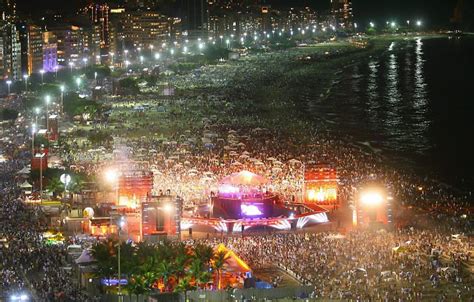 Rio De Janeiro New Years Eve Celebration Copacabana Beach