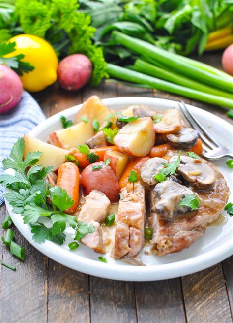 I now make slow cooker pork chops with one cream of mushroom soup and one cream of chicken and it's delicious. Slow Cooker Pork Chops with Vegetables and Gravy ...