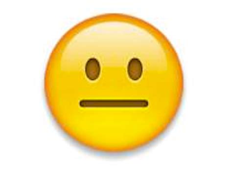 Straight Face Emoji Straight Face Emoticon Images Stock Photos