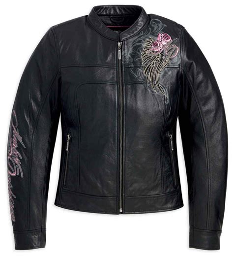 Women S Rose Leather Jacket Leather Jacket Harley Davidson Women
