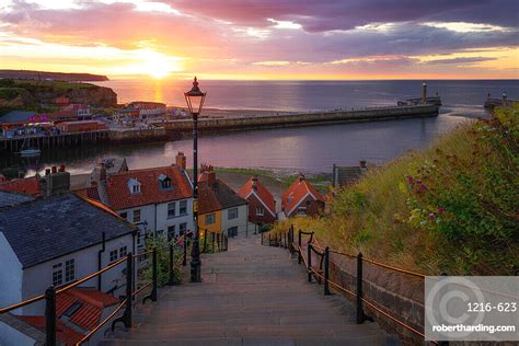 The 199 Steps Of Whitby Stock Photo