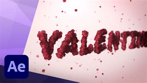 After Effects Tutorial How To Create A Valentine Love Intro