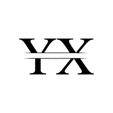initial yx logo design vector template creative letter yx business logo vector illustration