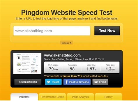 Not just the desktop browser, but you also have an option to test from android, windows, and blackberry. Best Website Speed Test Tools to Check your Site Load Time