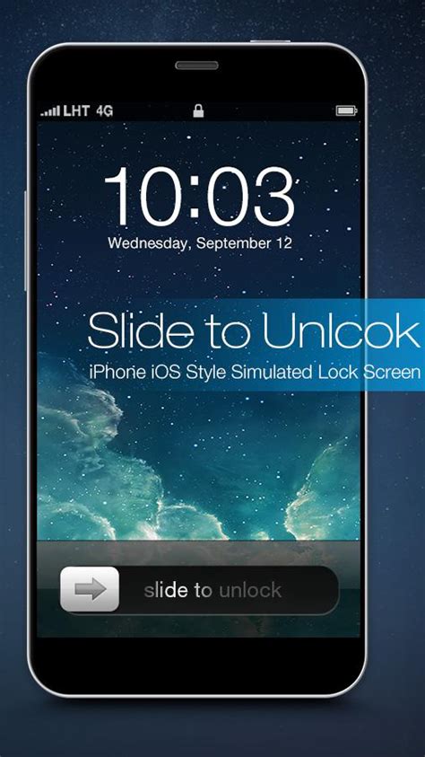 Slide To Unlock Lock Screen İndir Android Için Ios Ekran