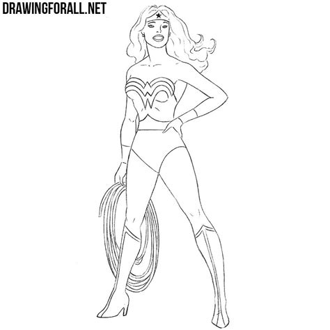 Simple woman drawing at paintingvalley com explore collection of. How to Draw Wonder Woman