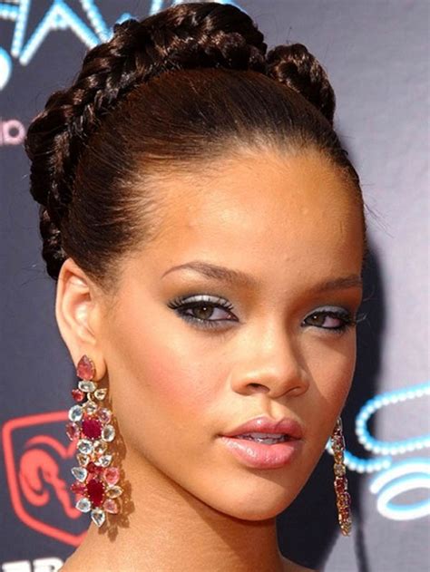 The afro is mainly a bushy hairstyle for black men and women. Bun Hairstyles for African American Women for Prom and ...