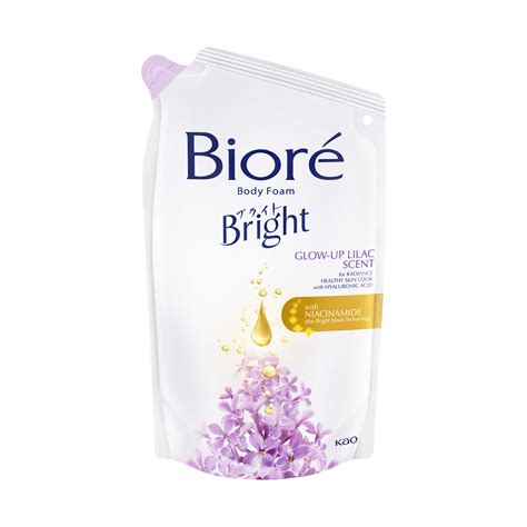 Kao Indonesia Katalog Produk Biore Bright Body Foam Glow Up Lilac