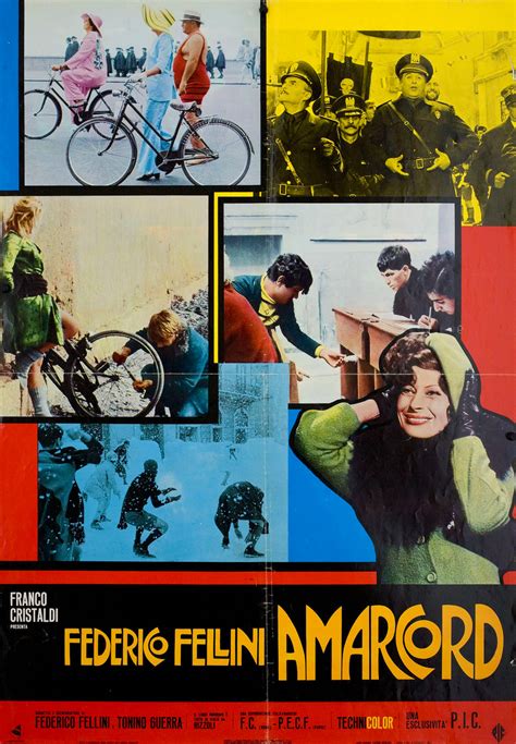 amarcord 1973 italian double fotobusta poster posteritati movie