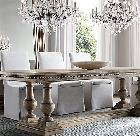 The most common feature for dining room sets is extendable. St. James Rectangular Extension Dining Table | Restoration ...