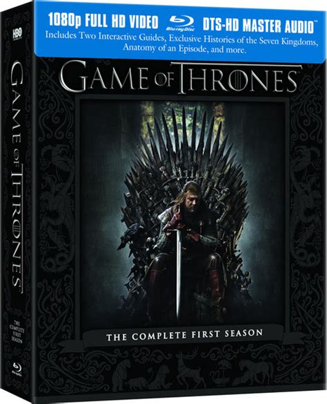 ‘game Of Thrones The Complete First Season Blu Ray Cover Art Blu