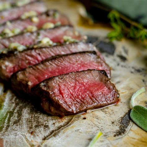 Elk Sirloin Steak with Blue Cheese Compound Butter | Peak to Plate Elk