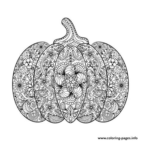 Our printable pumpkin coloring sheets are sure to keep the little ones busy before they head out trick or treating, or as a cosy activity on a cold afternoon! Halloween Adult Complex Pumpkin With Flowers Coloring ...