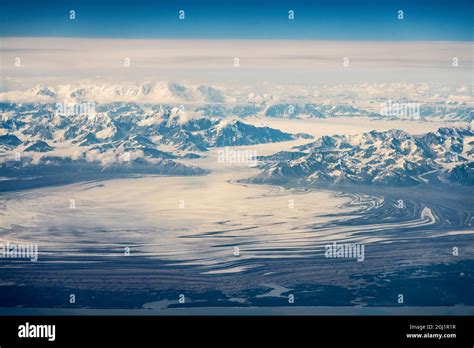 Usa Alaska Chugach Mountain Range Aerial View Of Mountains And