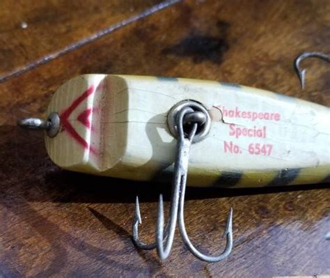 Vintage SHAKESPEARE Special No 6547 Wood Fishing Lure Tackle Etsy