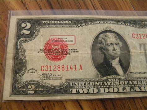 1928d Two Dollar United States Note In Extremely Fine Conditionstill Crisp