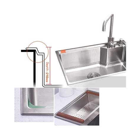 The wild grass in blue design is one of many options for the new gallery sink by shaws sink. Single Bowl Drop-In Kitchen Sink with Drainboard 304 ...