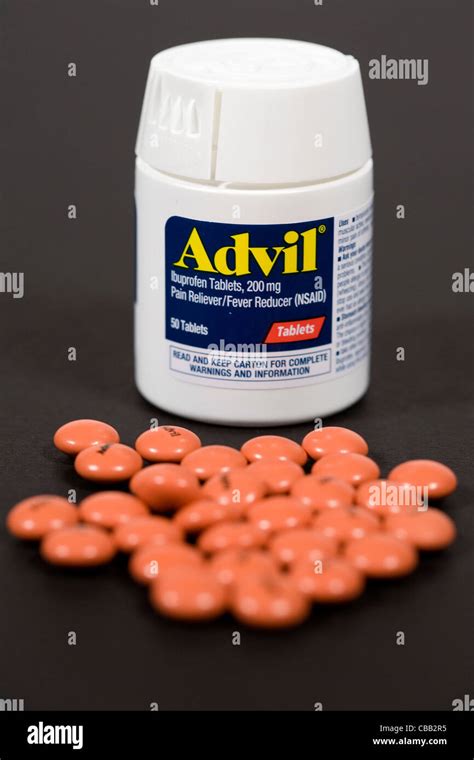 Advil Ibuprofen Pills Stock Photo Alamy