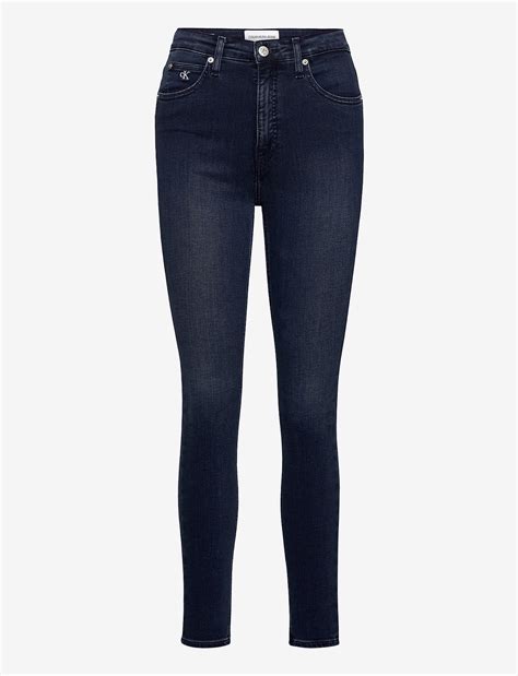Calvin Klein Jeans High Rise Super Skinny Ankle Denim Dark Kr