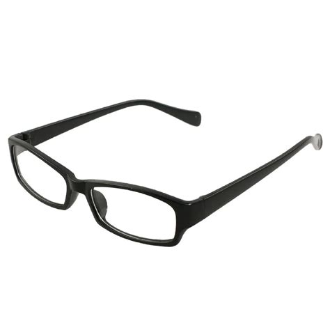 Eas Unisex Black Frame Clear Lens Eyewear Plain Plano Glasses In Women S Sunglasses From Apparel