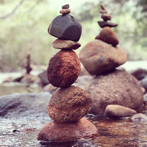 Some Rock Stacking I Did While Camping In Queensland Australia Oc