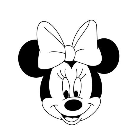 Minnie Mouse Face SVG File - Etsy