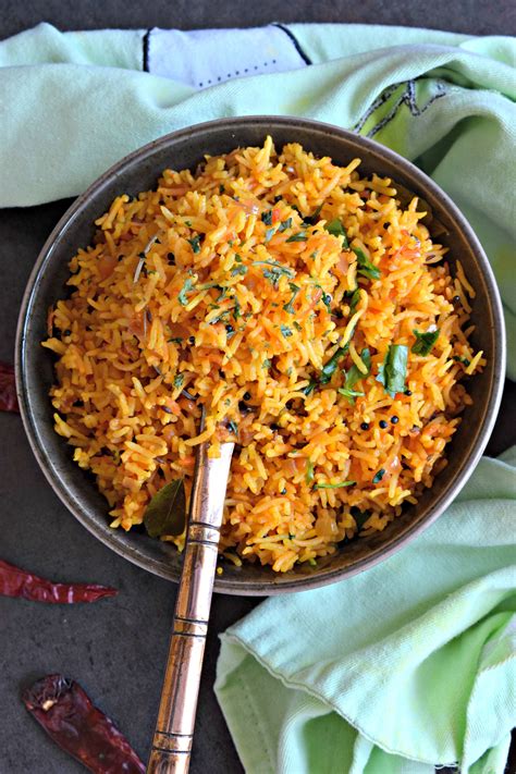 Popular South Indian Style Rice Preparation Made Using Tomatoes And Rice