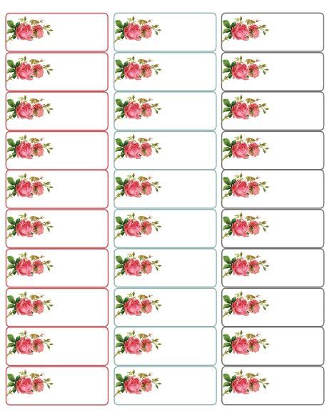 Many are editable, so you can personalize with your own information! Valentine's Day Labels with Roses | Worldlabel Blog ...