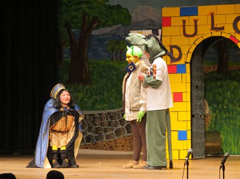 Lord farquaad's costumes are ready for the first performance, tonight. This is Farquaad's costume-he's on his knees and it's ...