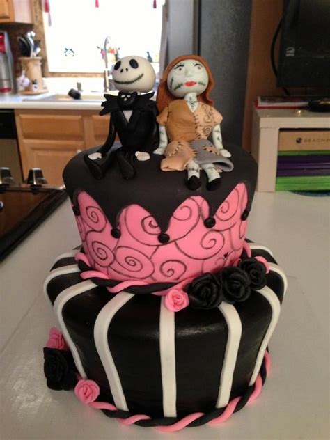 Jack Skellington And Sally Jack And Sally Are Made Of Fondant
