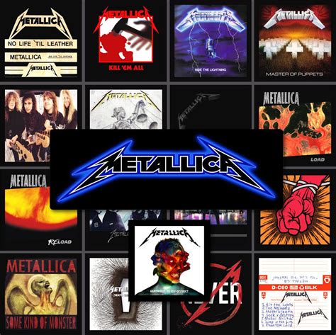 Made In The Usa Metallica 17 Album Cover Refrigerator Magnets Each
