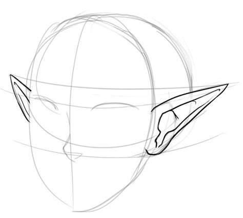 How To Draw Pointed Elf Ears Draw Central Elf Ears Drawing Ear