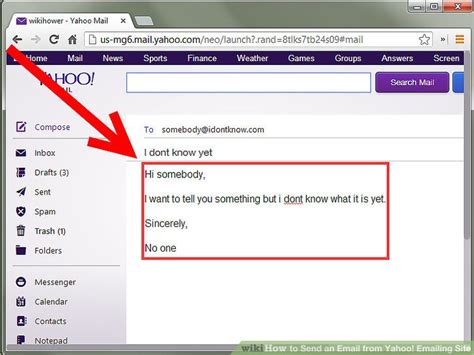 How To Send An Email From Yahoo Emailing Site 6 Steps