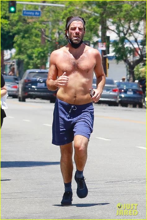 Zachary Quinto Goes Shirtless For A Run In L A Photo