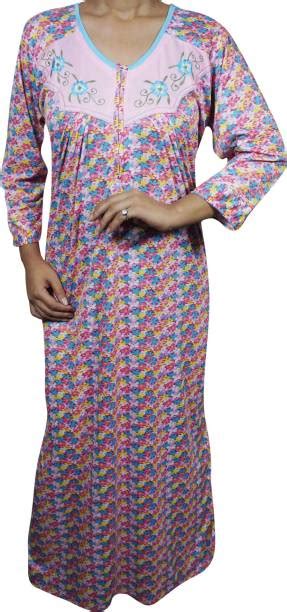 Indiatrendzs Nightsuit Set Womens Trendzs Fashion Long Maxi Nightdress