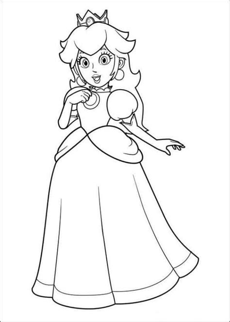 Princess peach has always captured the hearts & imagination of little girls all over the world. {free} printable coloring page Princess Peach (With images ...