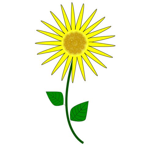 Free Svg Yellow Sunflower Svg 4383 File Include Svg Png Eps Dxf Images