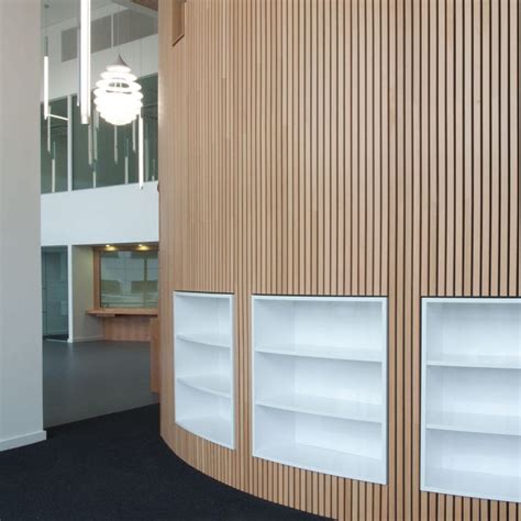 Wall-mounted acoustic panel - RIBBA - Ah Produkter - MDF / for offices