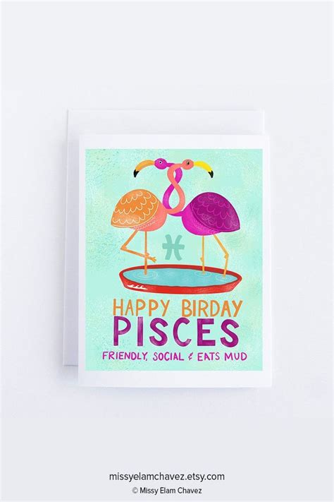 Funny Pisces Birthday Card Say Happy Bird Day With This Funny Bird