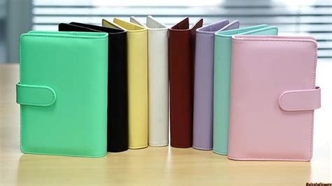 Wholesale A5a6 Pu Leather 6 Ring Binder Macaron Multifunctional Budget