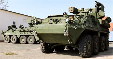First M Shorad Stryker Vehicle Testing With Us Army Unit