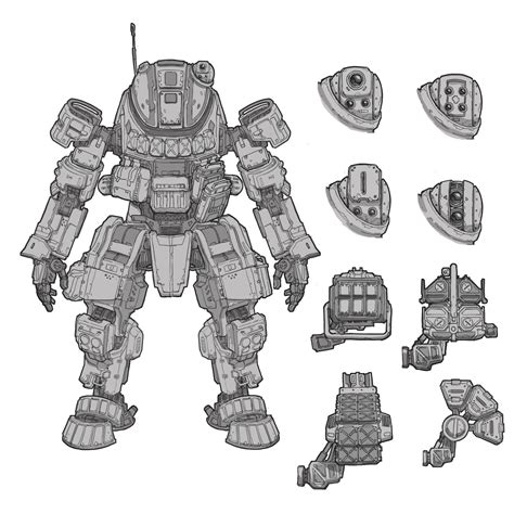 Kevin Anderson On Twitter Titanfall Robots Concept Lego Titanfall