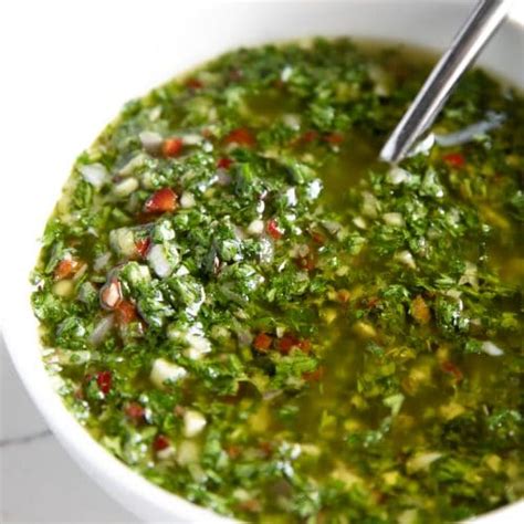 Chimichurri Recipe How To Make Chimichurri Sauce The Forked Spoon