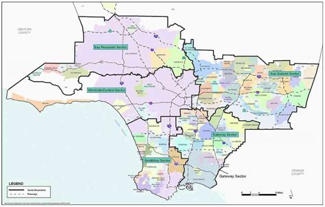 Zip Code Map For Los Angeles Holiday Map Q