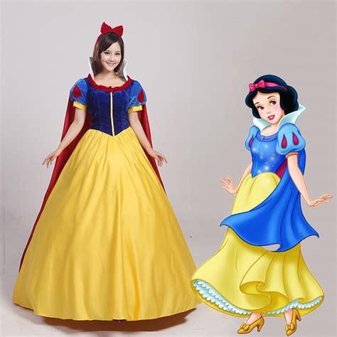 Mulheres Fantasia De Princesa Branca De Neve Cosplay Traje Do Carnaval De Halloween Party Dress