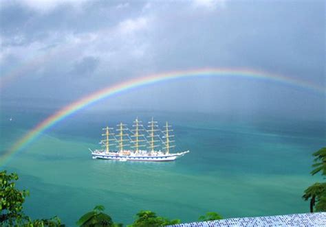 Marigot Bay Saint Lucia Rainbow Sky Over The Rainbow Rainbow Colors