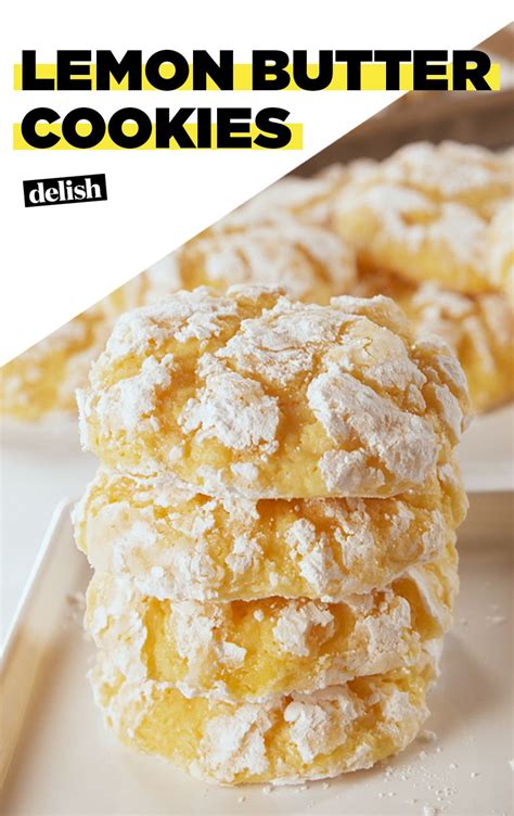 How pretty are these cream cheese lemon crinkle cookies?! Lemon Butter Cookies Will Light Up Your Day | Recipe ...